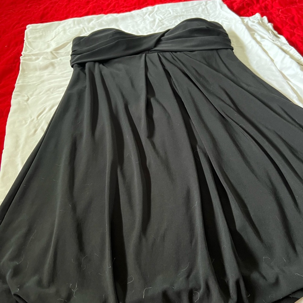 Black Strapless party dress